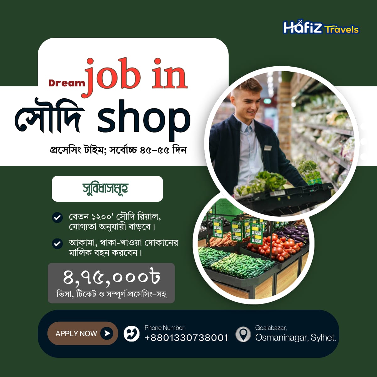 SAUDI WORK VISA-সৌদি দোকানের ভিসা